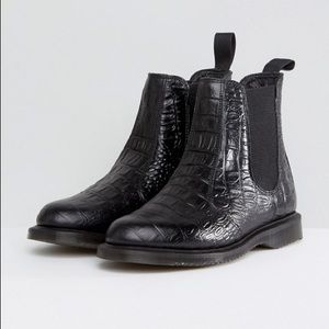 ISO Dr Martens Kensington Flora Black Croco - 8